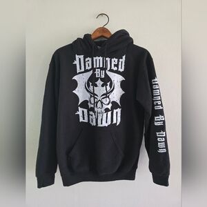 Damned By Dawn Hoodie Sweatshirt Men's Black Small Skull